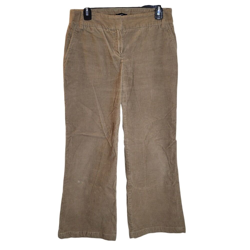J. Crew Womens Size 4 Tan Solid Wide Leg Corduroy Pants
